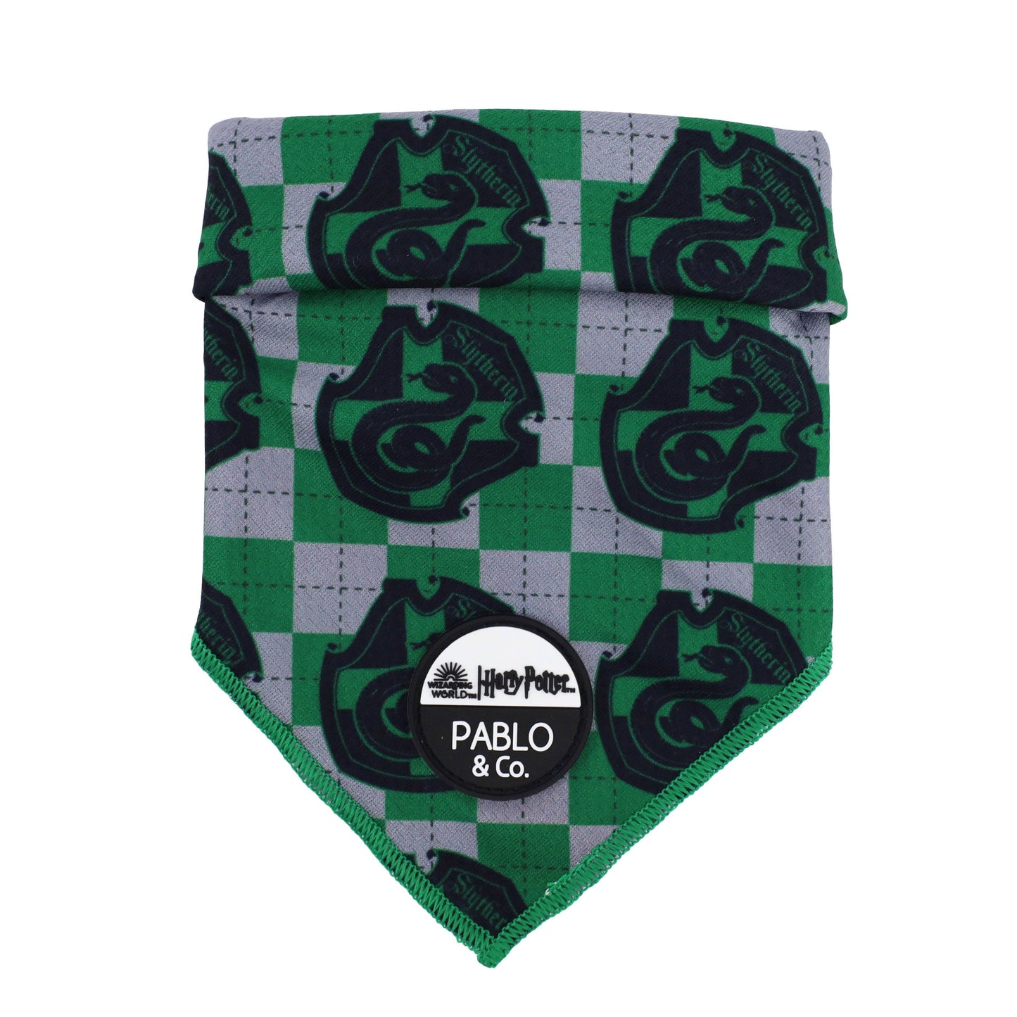 Harry Potter - Slytherin: Bandana para perro: Mediano