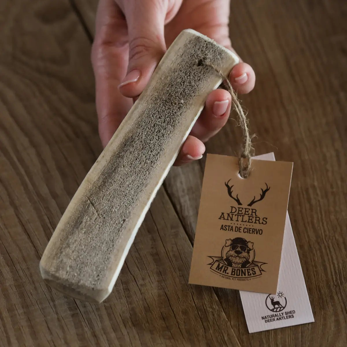 Mordedor natural para perros - Asta de ciervo partida: S (25-50g)
