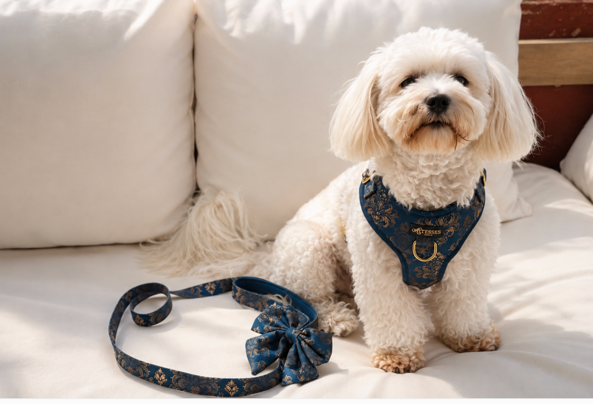 Laisse Blue Royal Vintage