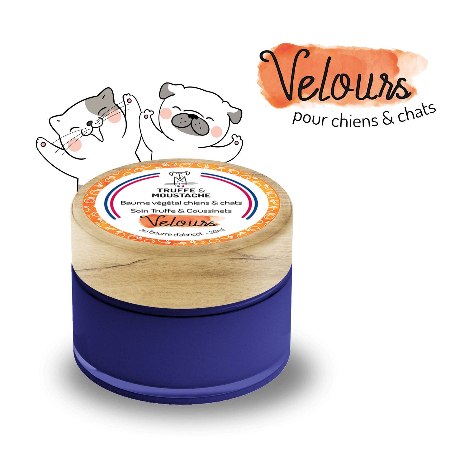 Bálsamo de Trufa y Almohadillas para perro y gato, "Velvet"