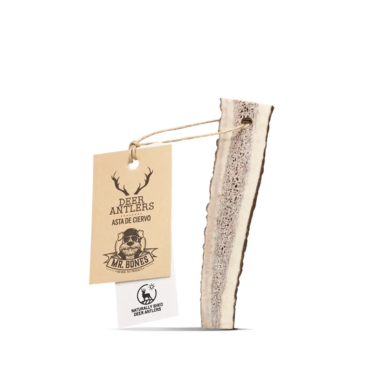 Mordedor natural para perros-  Asta de Ciervo partida.: S (25-50g)