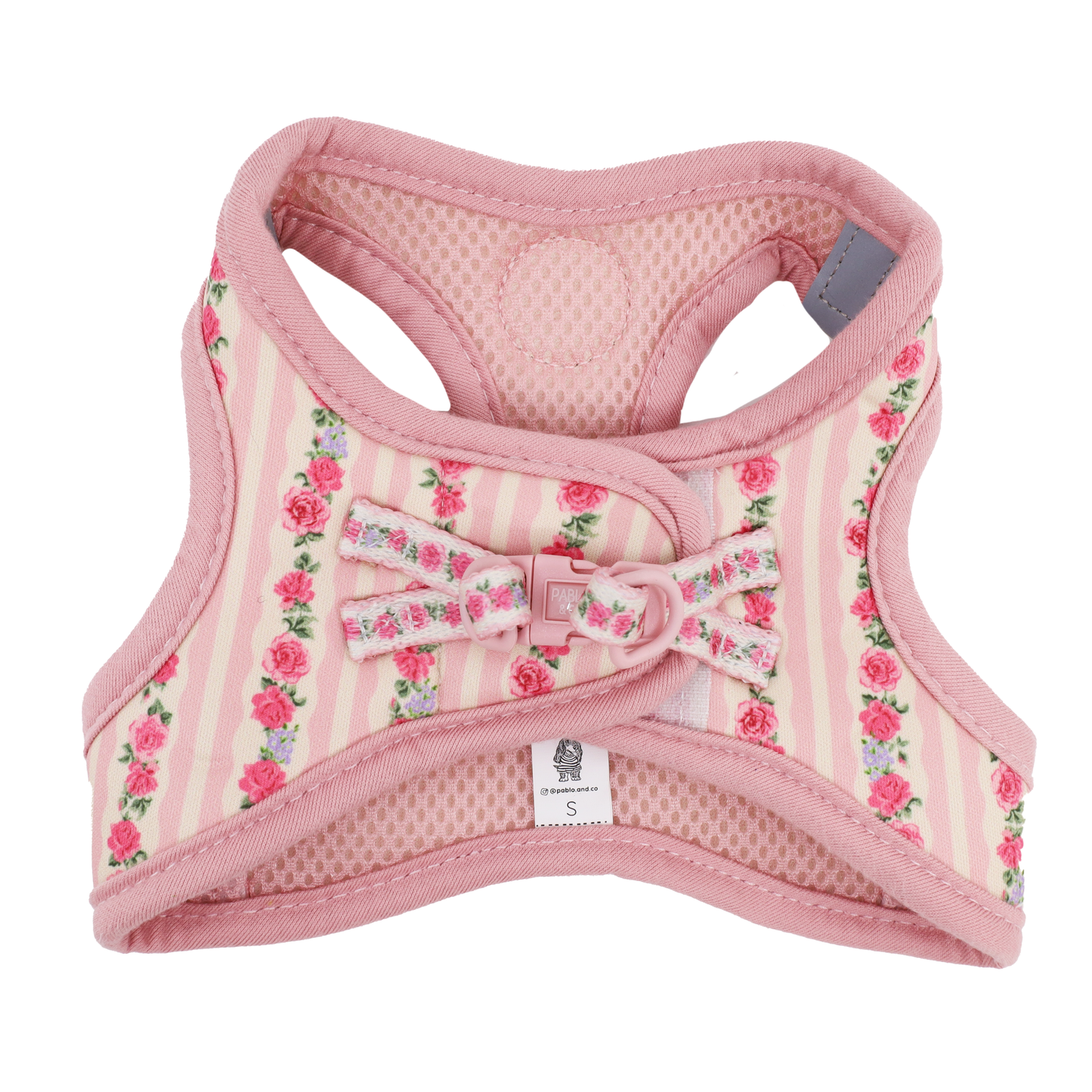 Rose Vintage : Harnais pour chat à enfiler: PETIT