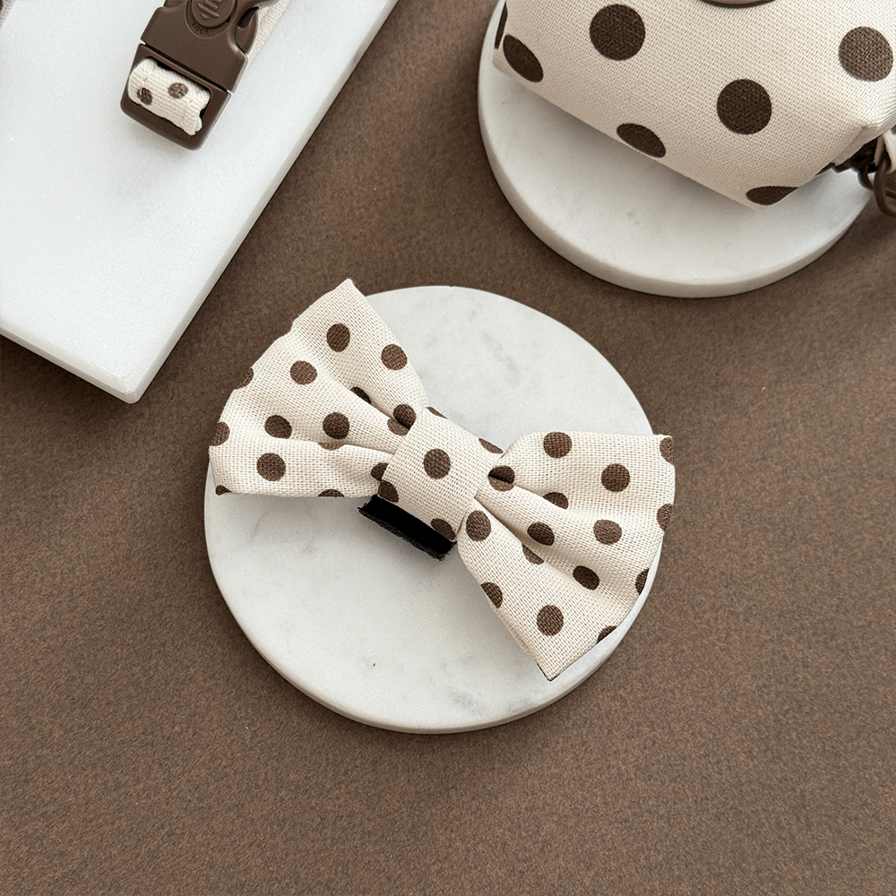 Nœud-papillon à pois Tiramisu