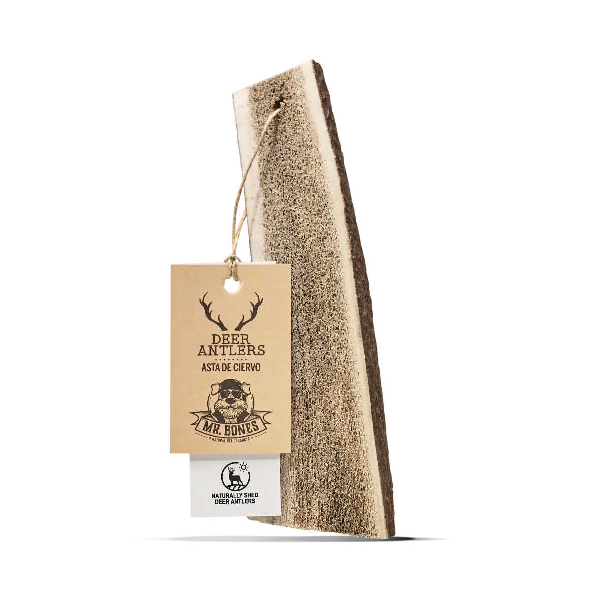 Mordedor natural para perros - Asta de ciervo partida: S (25-50g)