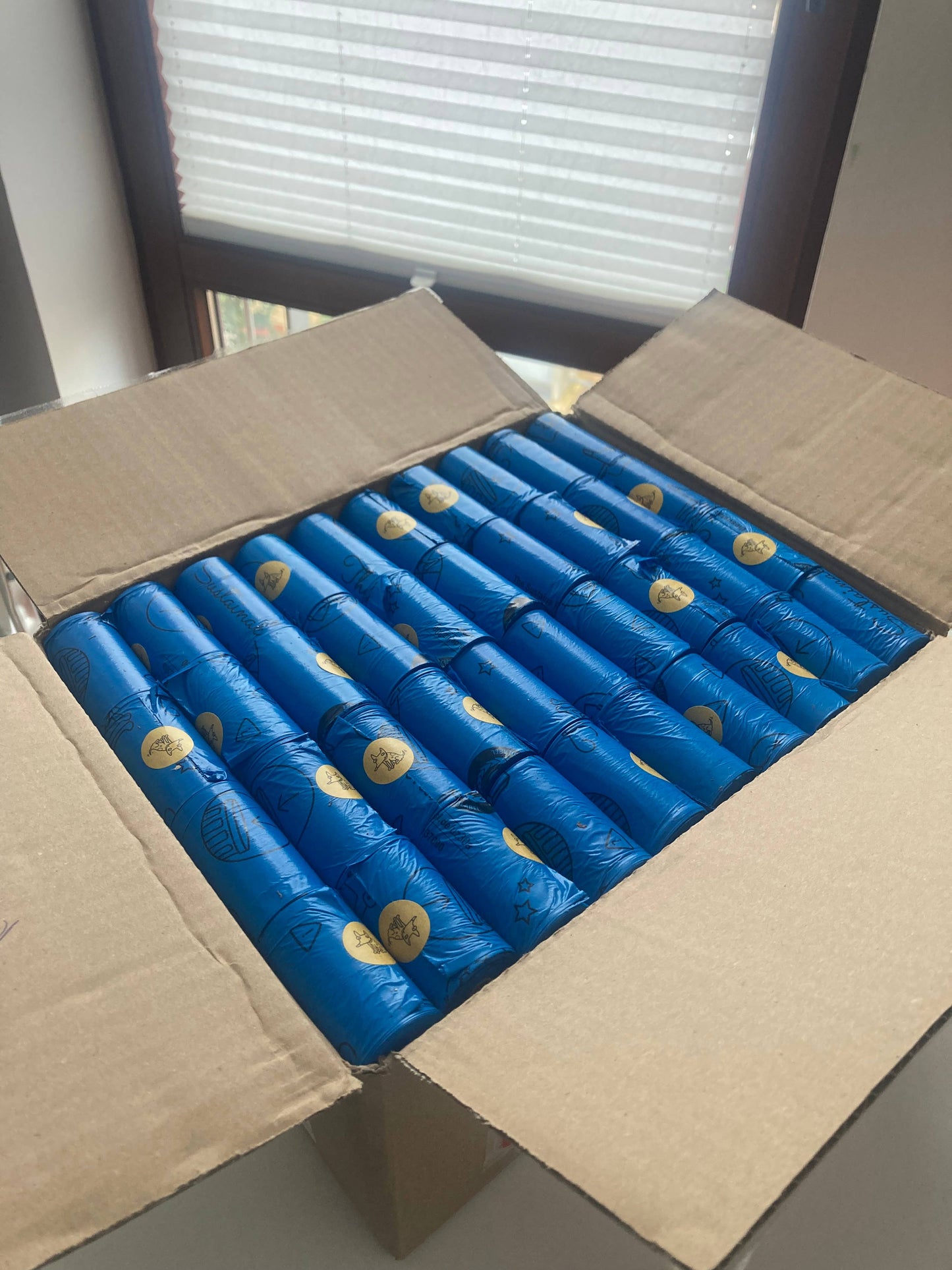 Bolsas para excrementos recicladas (200 rollos a granel), fabricadas en la UE