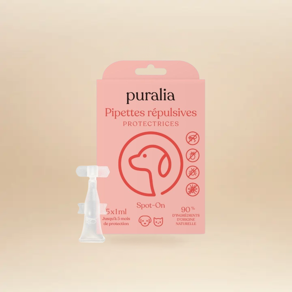 5 pipetas repelentes Spot-on 1 ml PURALIA