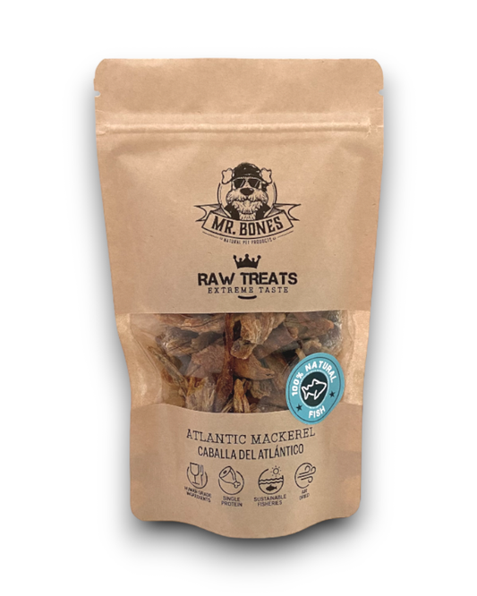 Raw Treats Caballa del Atlántico – Snack natural perro gato