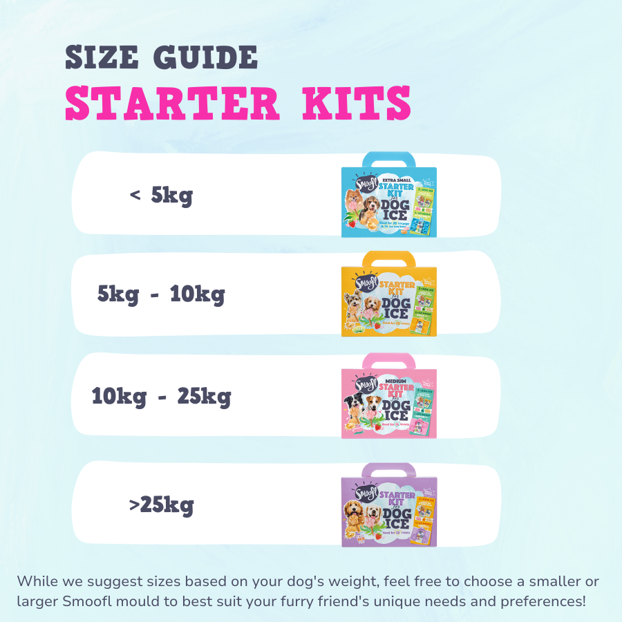 Kit de inicio mediano de helado para perros