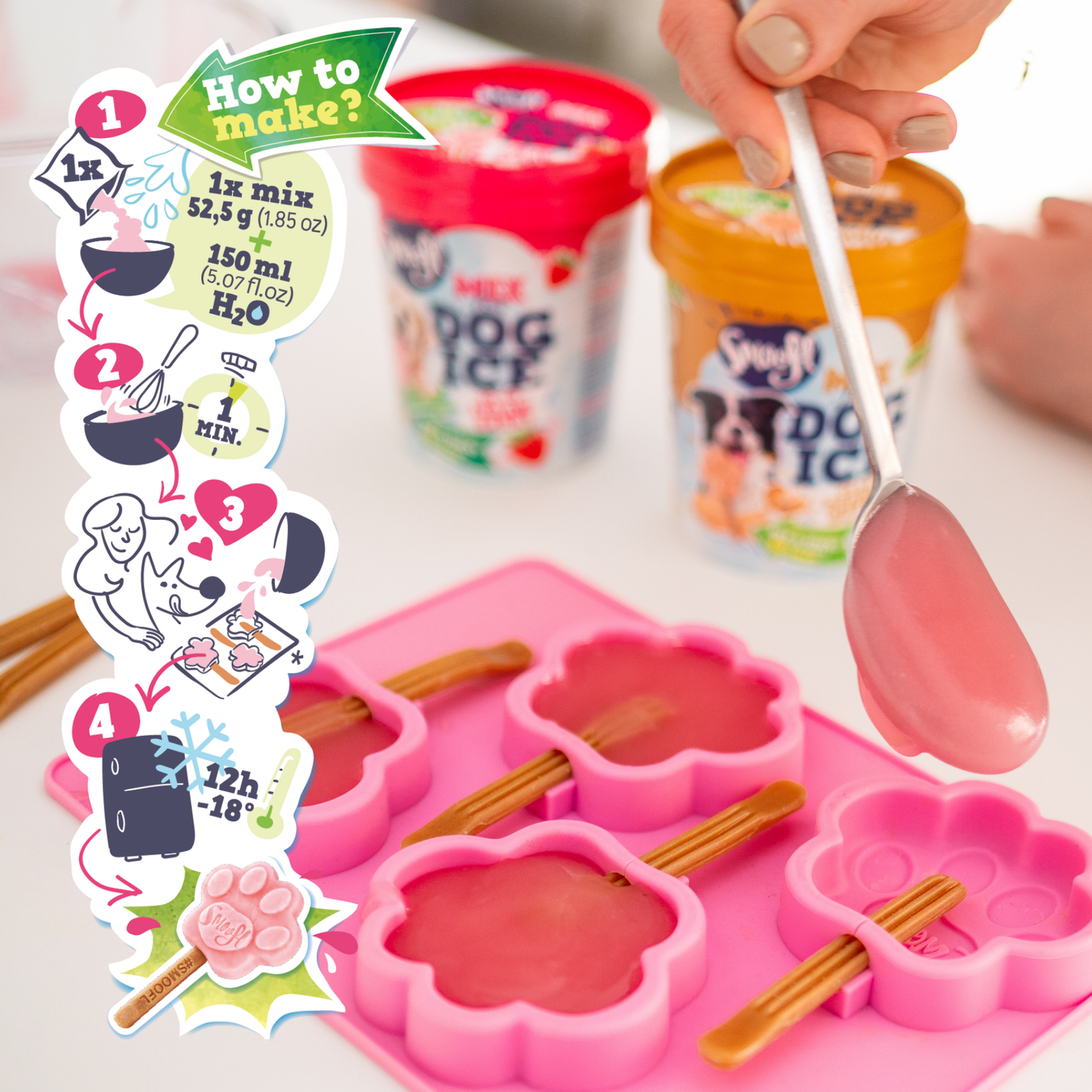 Kit de inicio mediano de helado para perros