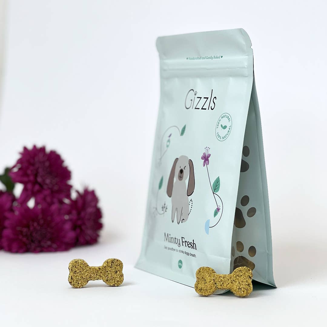 Golosinas Gizzls Menta Fresca para perros (200g)