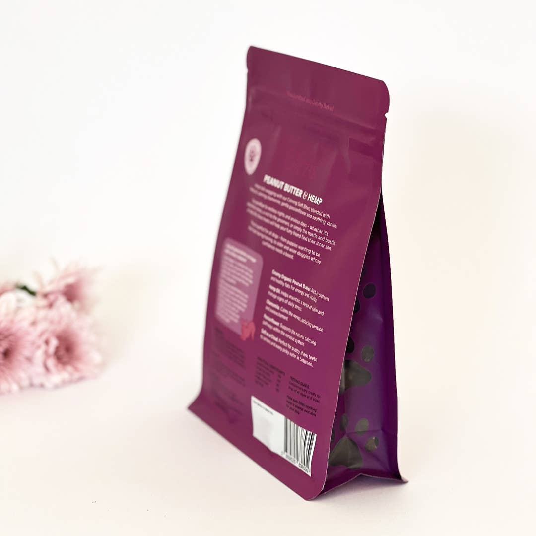 Golosinas relajantes de cáñamo Gizzls Soft Bites para perros
