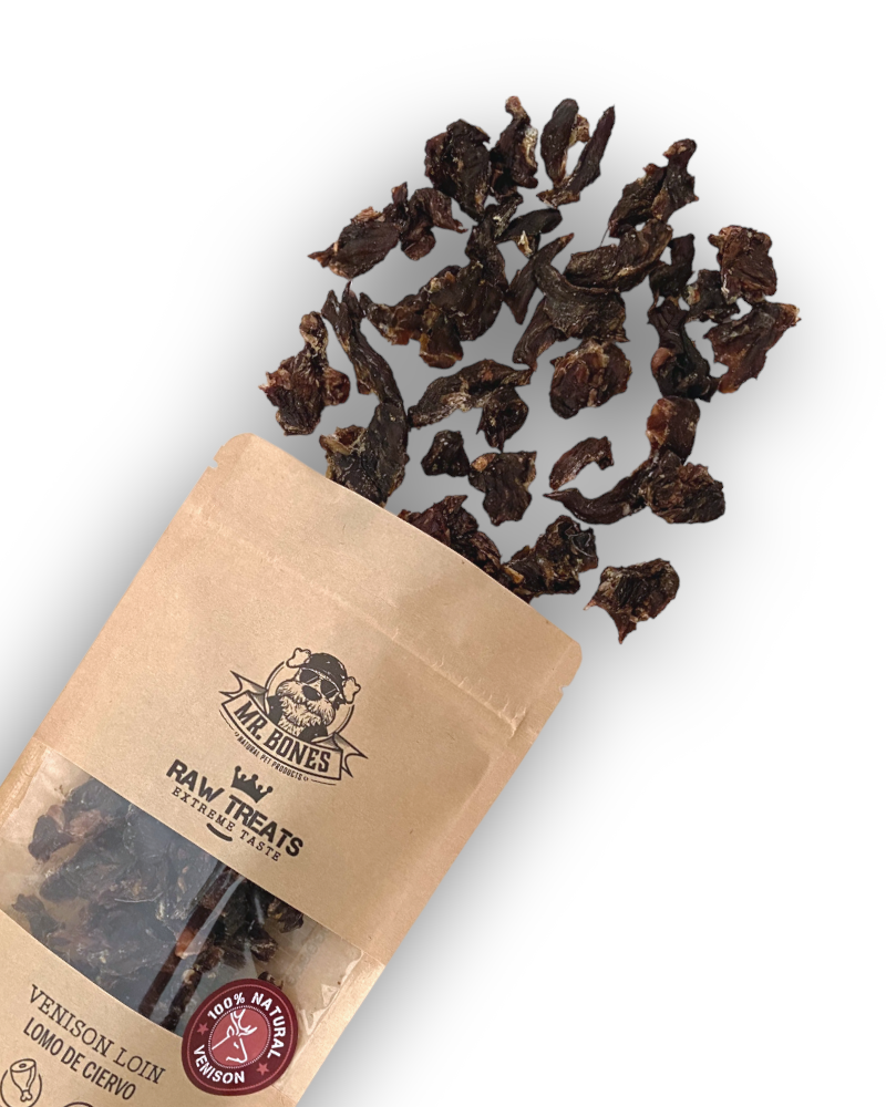 Raw Treats Filete de ciervo - Snack natural para perros y gatos