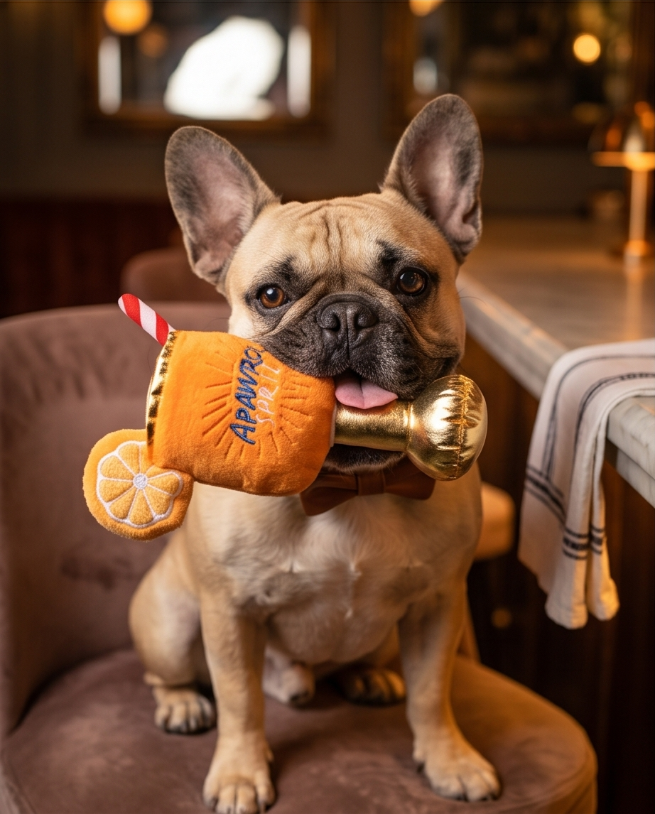 Jouet à couinement Apawrol Spritz pour chien