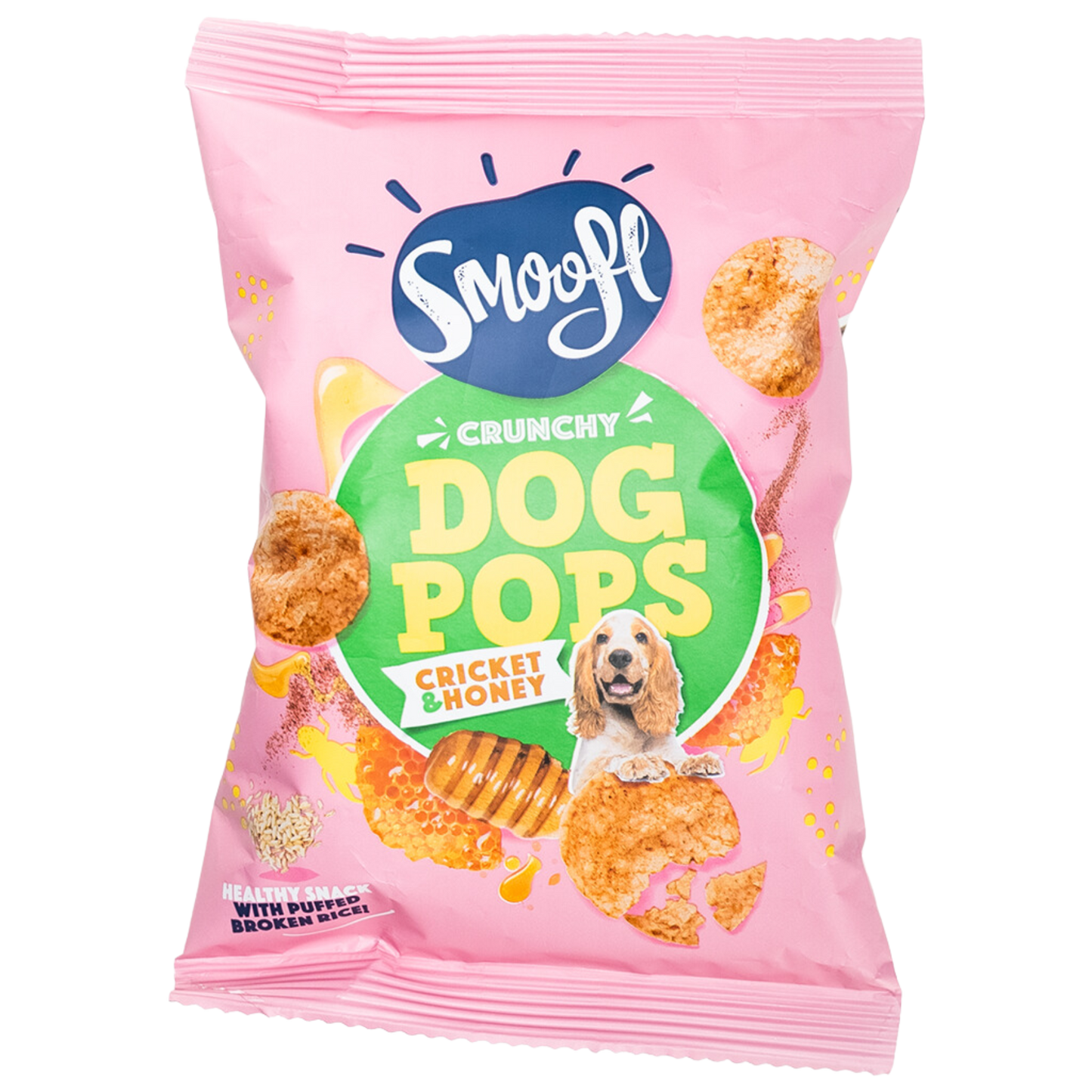 Dog Pops crujientes de grillos y miel para perros