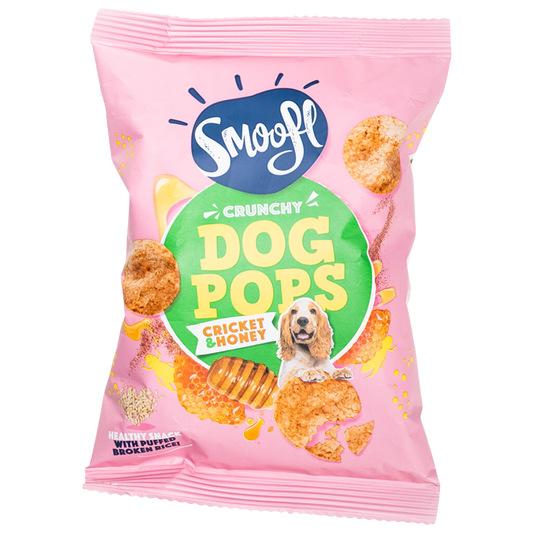 Dog Pops crujientes de grillos y miel para perros