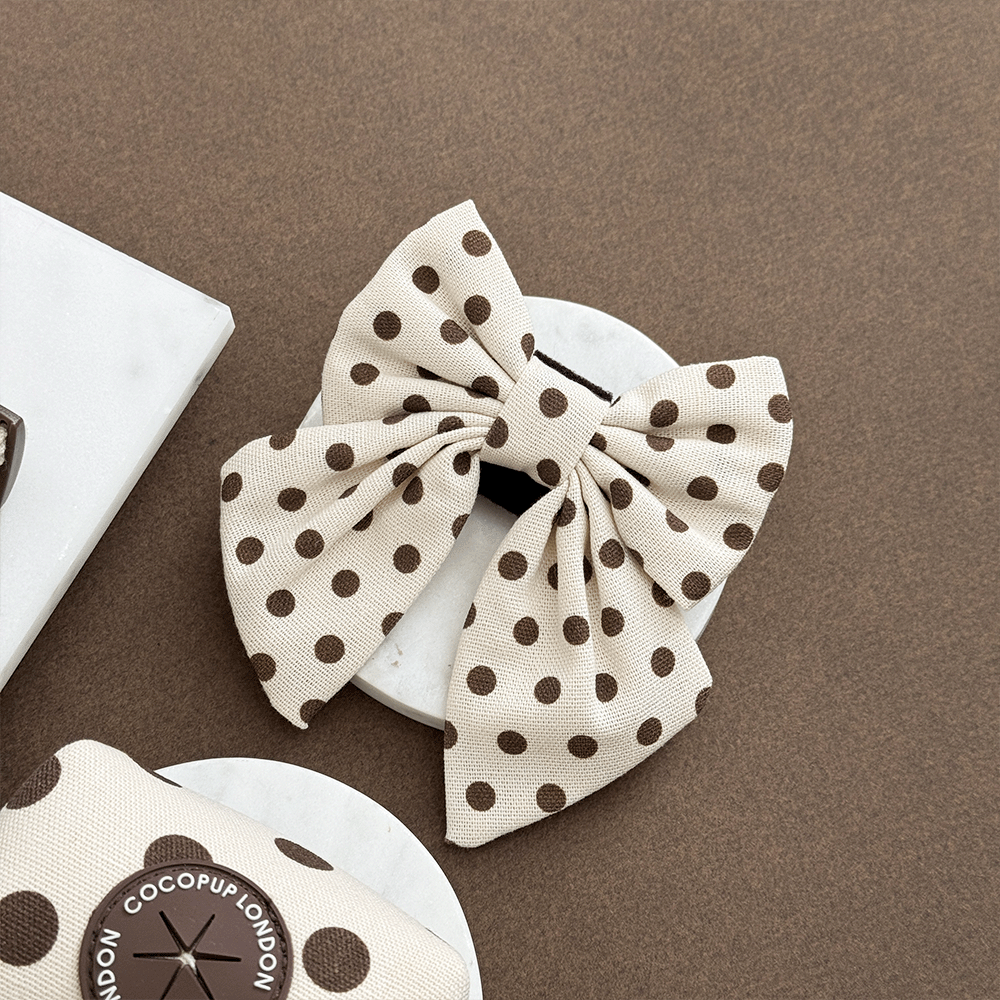 Nœud papillon marin à pois Tiramisu