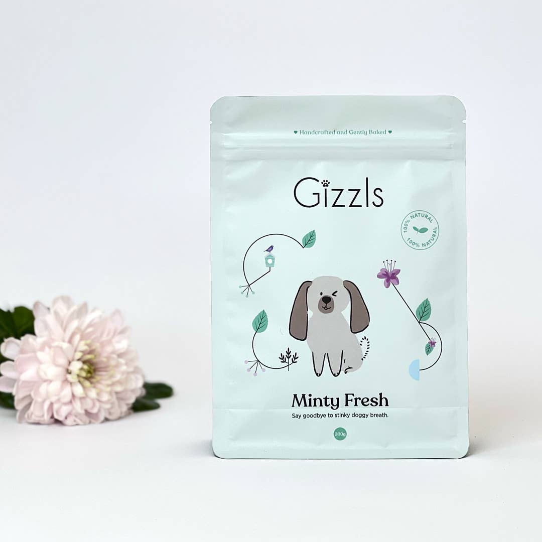 Golosinas Gizzls Menta Fresca para perros (200g)