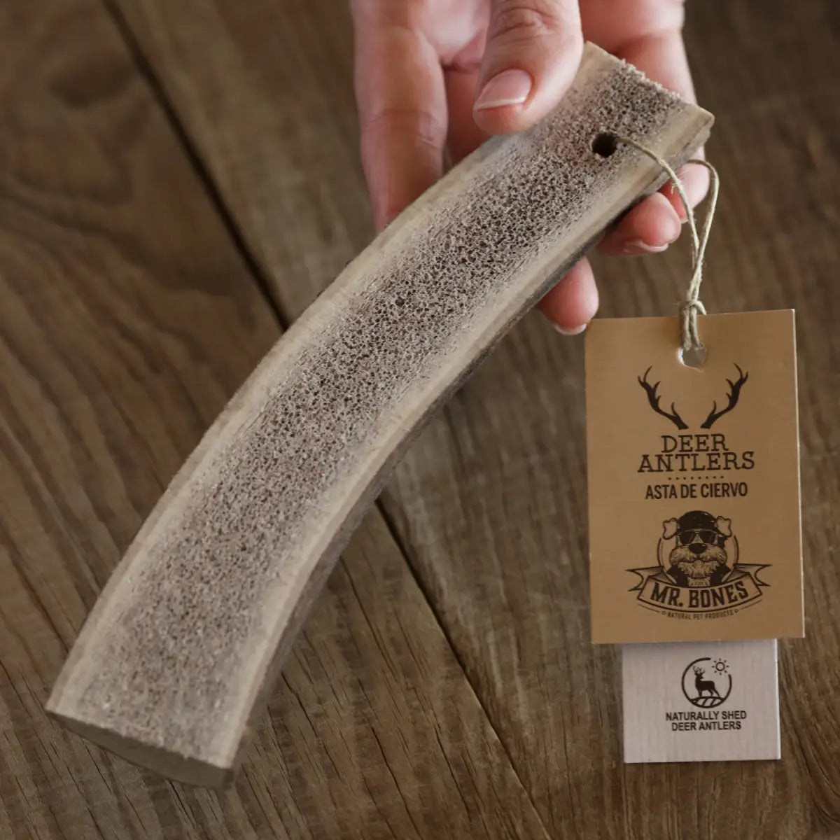 Mordedor natural para perros - Asta de ciervo partida: S (25-50g)