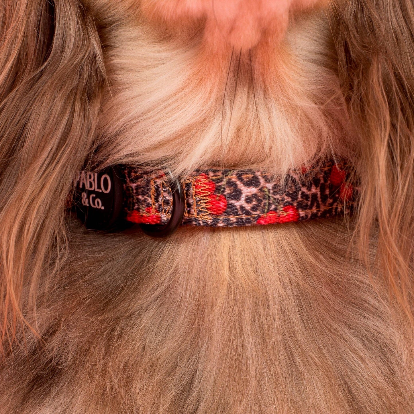 Collar Cerezas Leopardo: XS