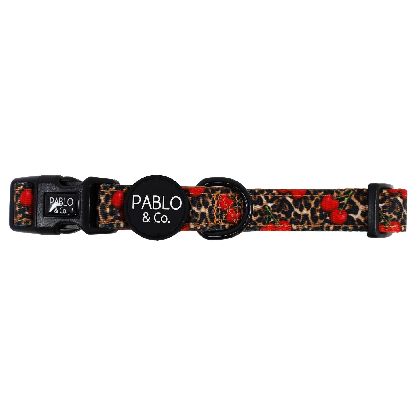 Collar Cerezas Leopardo: M
